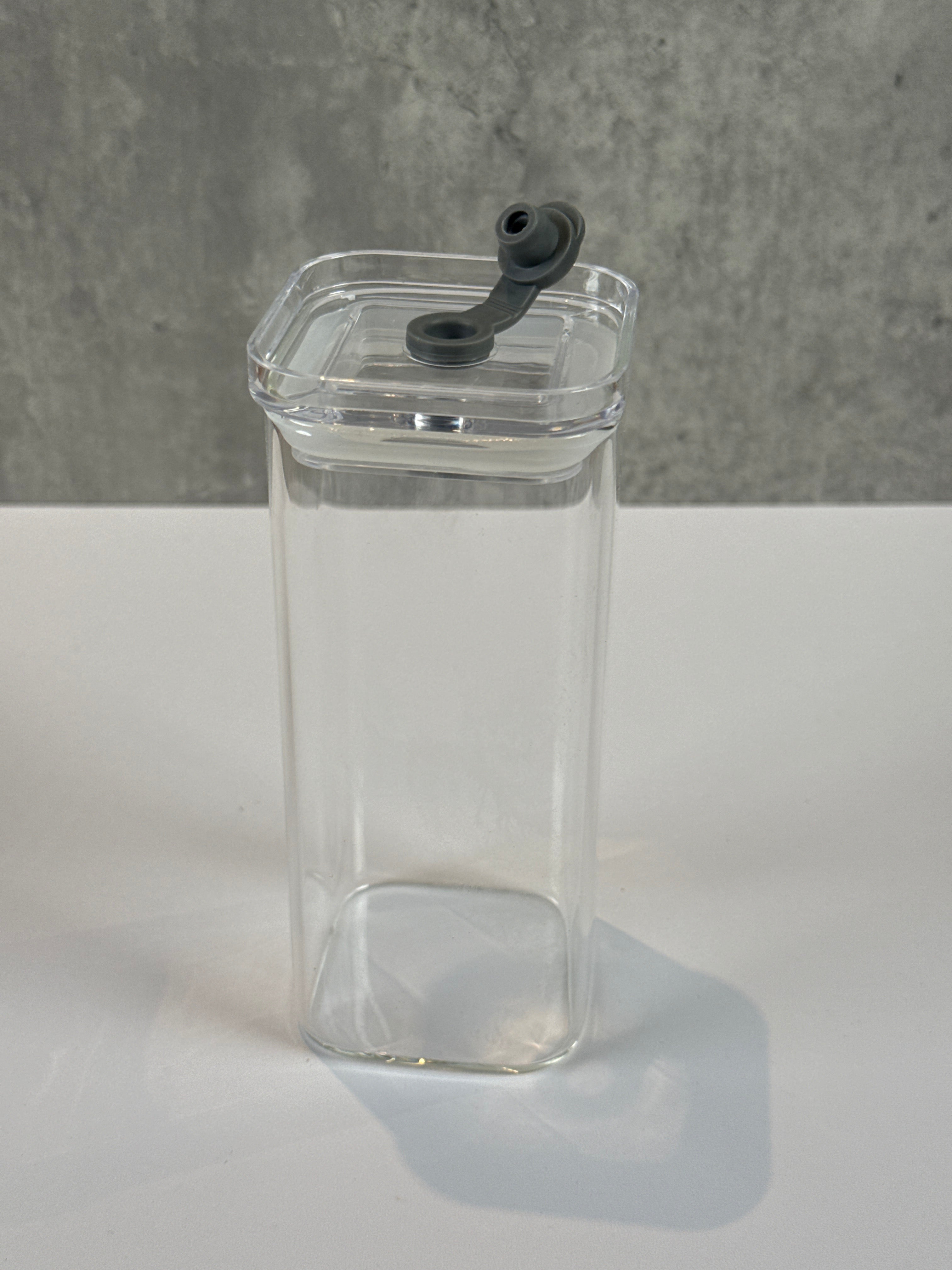 Latte Macchiato Glas mit Deckel & Glasstrohhalm