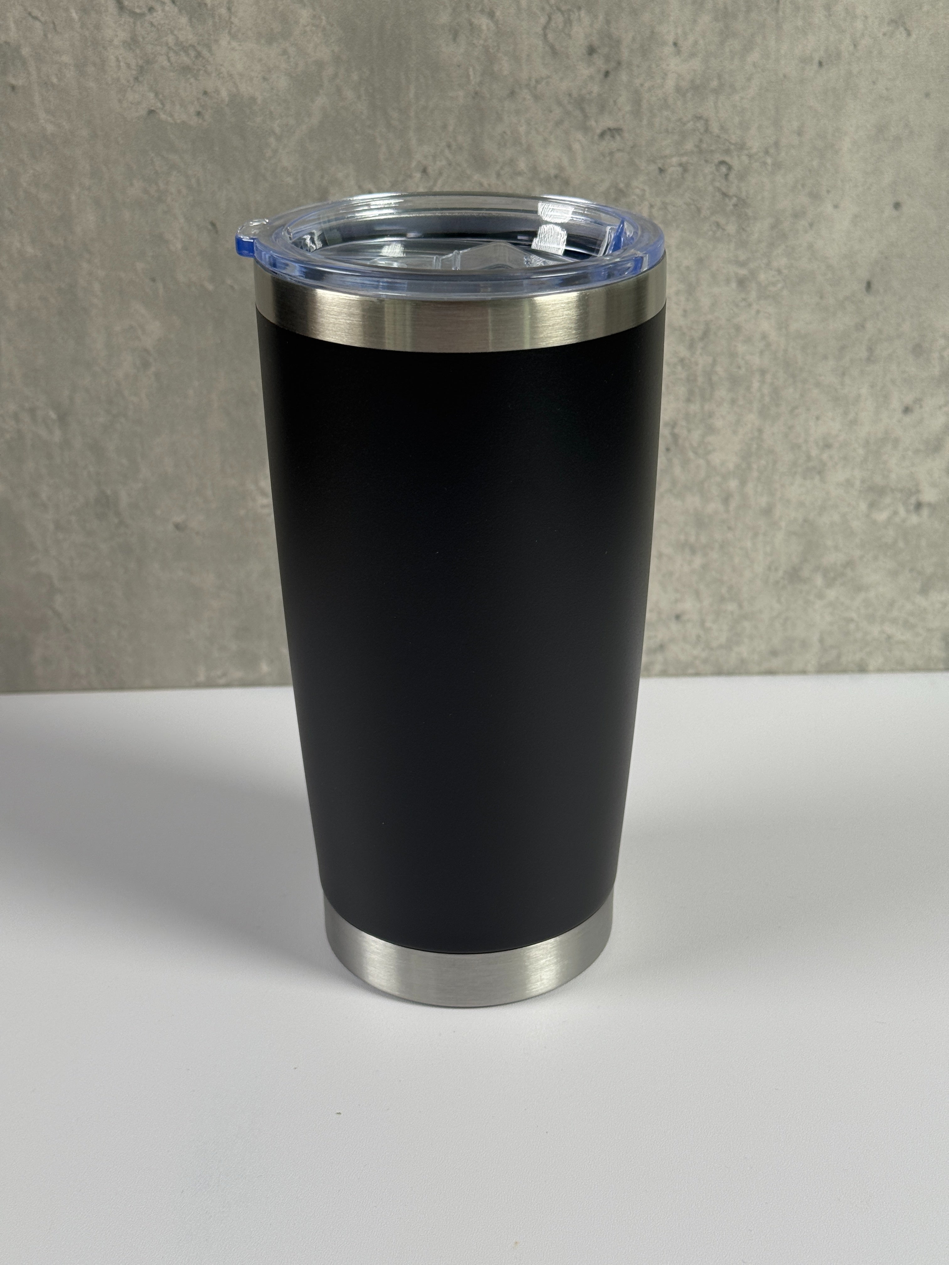 ☕ Thermobecher aus Edelstahl – stilvoll - Schwarz Gross