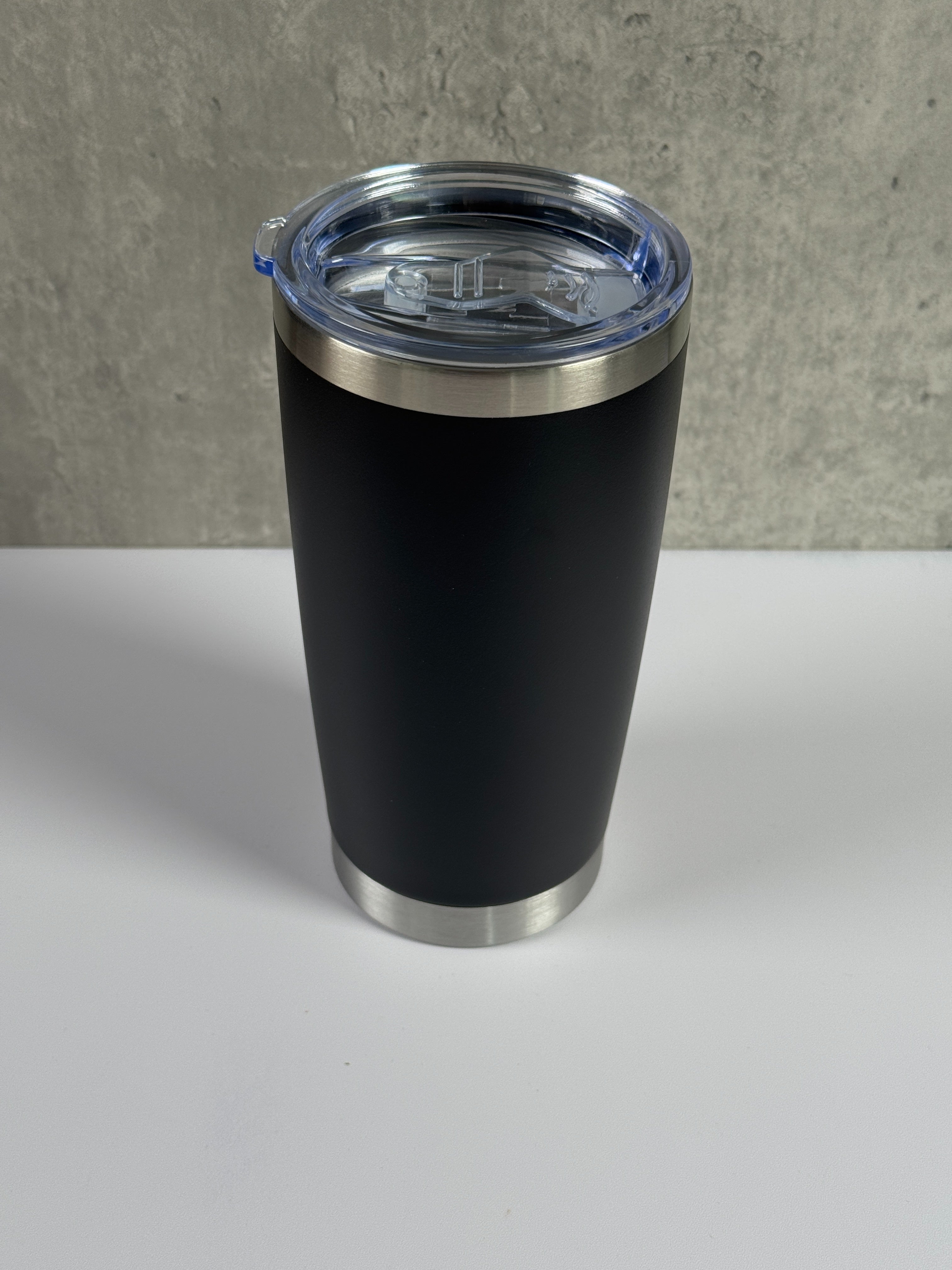 ☕ Thermobecher aus Edelstahl – stilvoll - Schwarz Gross