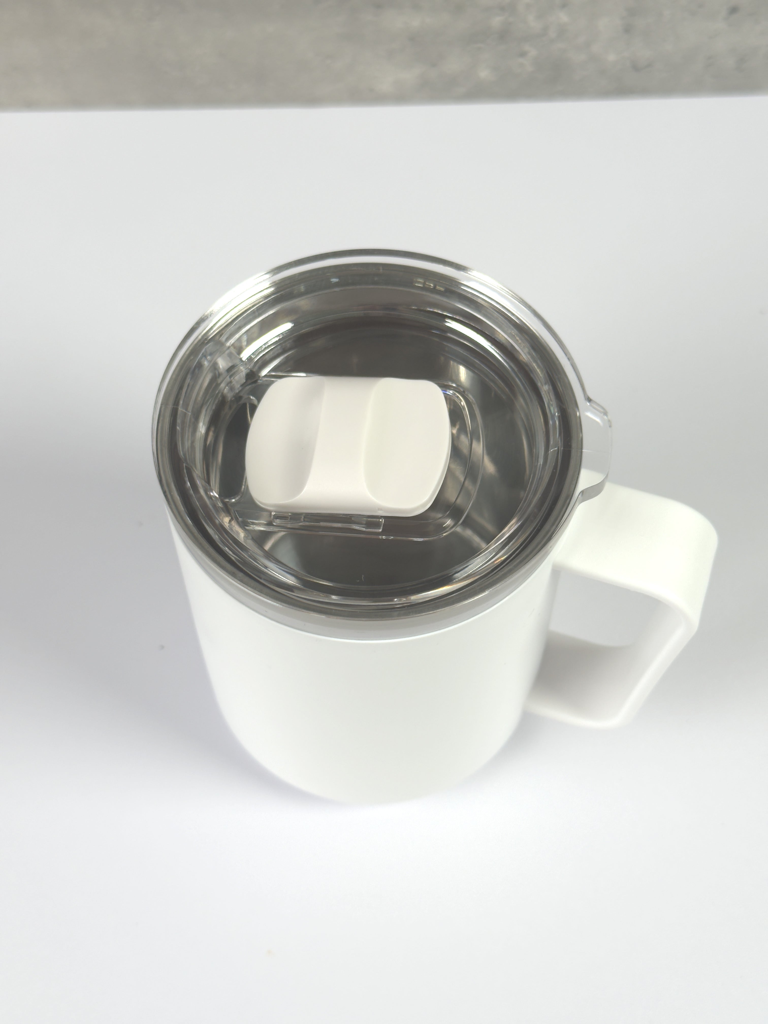 Termo Cup mit Griff weiss