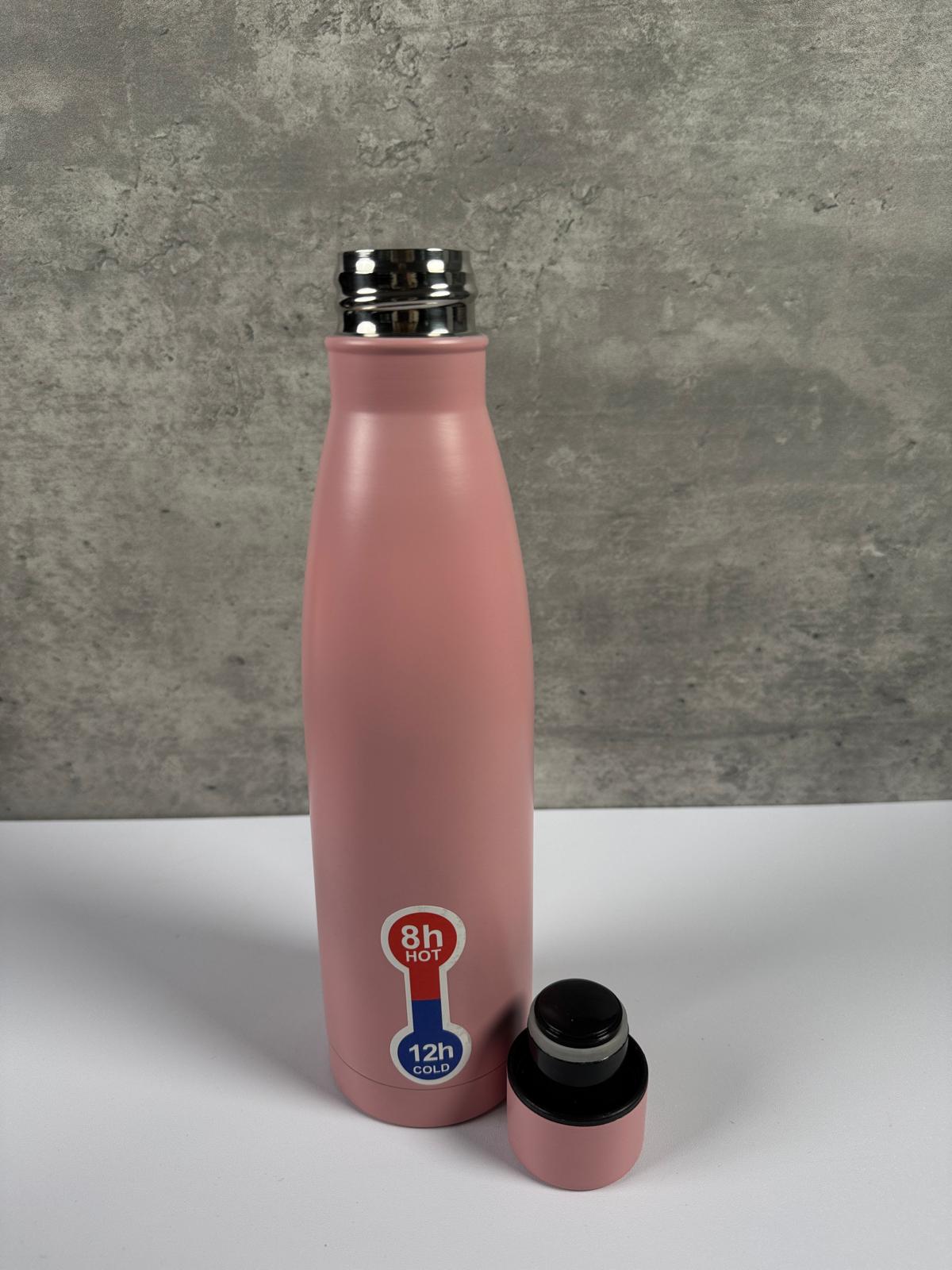 Isolier-Trinkflasche in modernem Rosa